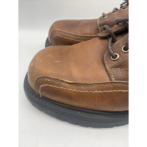 GBX Mens Brown Leather Chunky Platform Y2K Goth Punk Grunge Boots‎ 8.5 main image 9